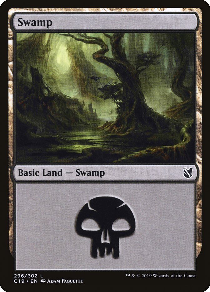 Swamp (296) - Commander 2019 (C19)