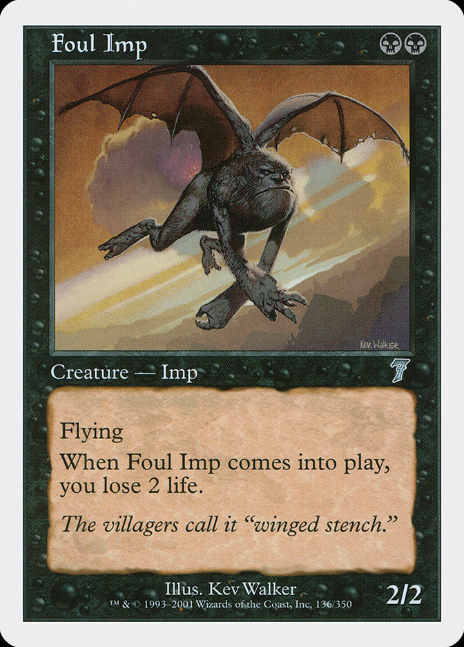 Foul Imp - [Foil] Seventh Edition (7ED)