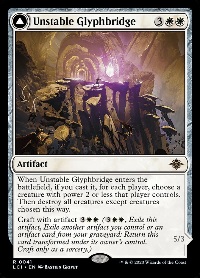 Unstable Glyphbridge // Sandswirl Wanderglyph - [Foil] The Lost Caverns of Ixalan (LCI)