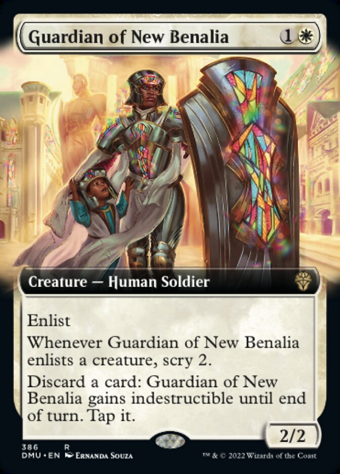 Guardian of New Benalia - [Foil, Extended Art] Dominaria United (DMU)