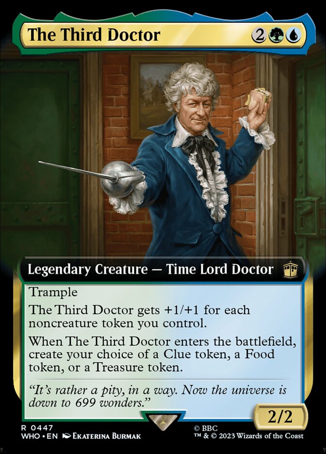 The Third Doctor - [Foil, Extended Art] Doctor Who (WHO)