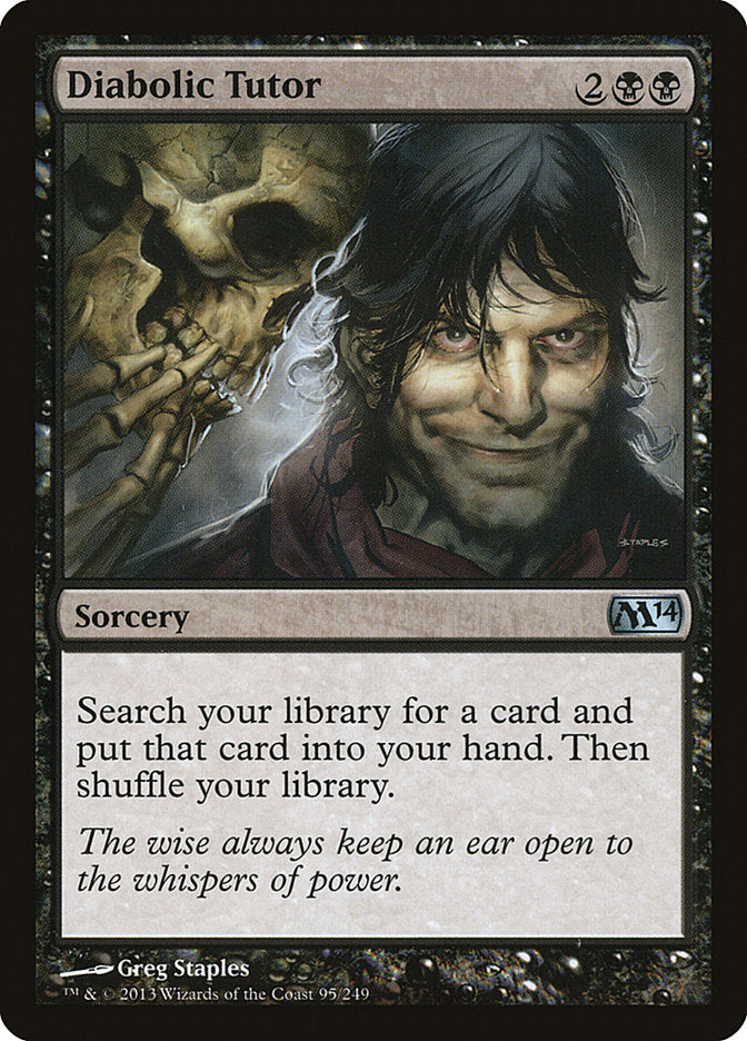 Diabolic Tutor - [Foil] Magic 2014 (M14)
