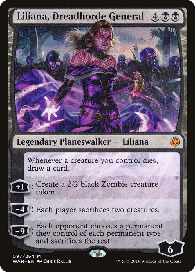 Liliana, Dreadhorde General - [Foil] War of the Spark (WAR)