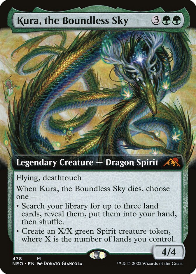 Kura, the Boundless Sky - [Foil, Extended Art] Kamigawa: Neon Dynasty (NEO)