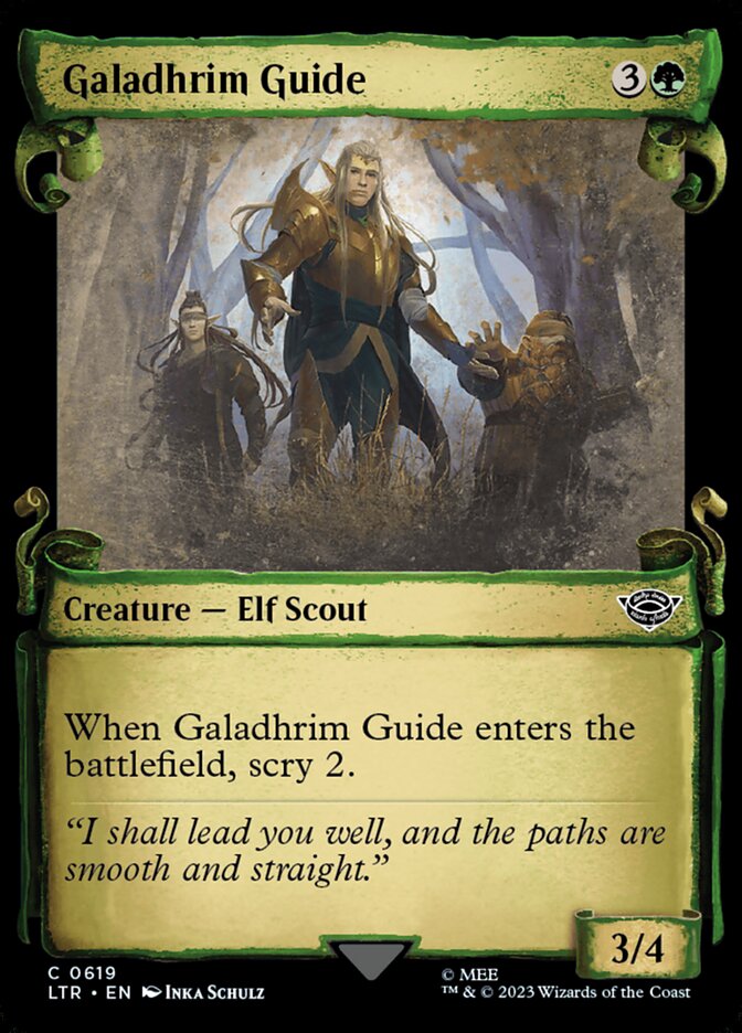 Galadhrim Guide - [Foil, Showcase Scroll] The Lord of the Rings: Tales of Middle-earth (LTR)