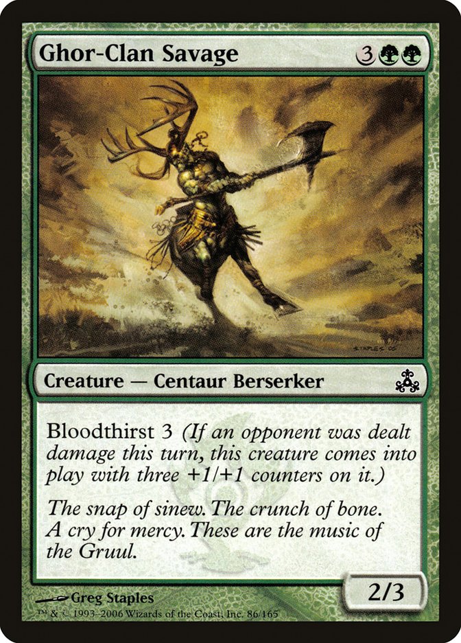 Ghor-Clan Savage - [Foil] Guildpact (GPT)