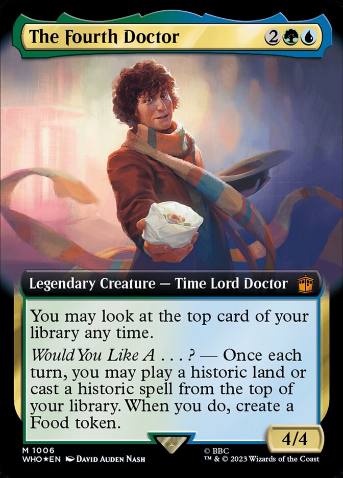 The Fourth Doctor - [Surge Foil, Extended Art] Doctor Who (WHO)