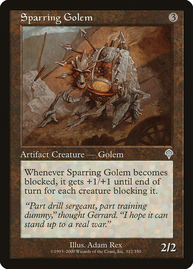 Sparring Golem - [Foil, Retro Frame] Invasion (INV)