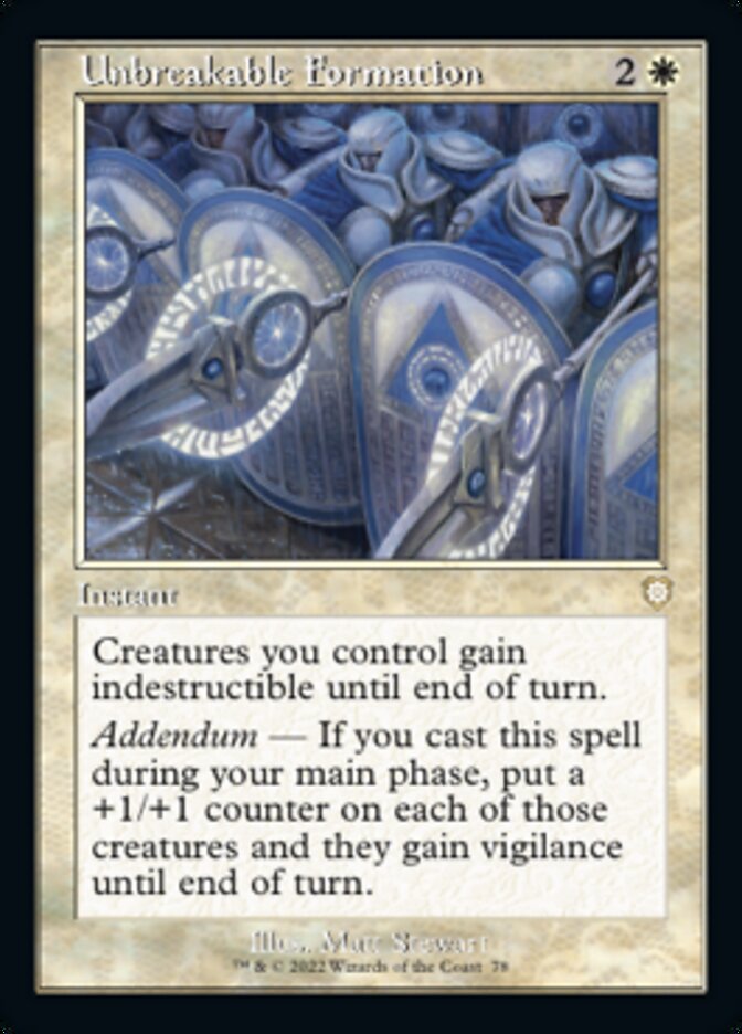 Unbreakable Formation - The Brothers' War Commander (BRC)