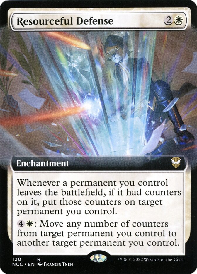 Resourceful Defense - [Foil, Extended Art] New Capenna Commander (NCC)