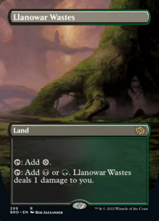 Llanowar Wastes - [Borderless] The Brothers' War (BRO)