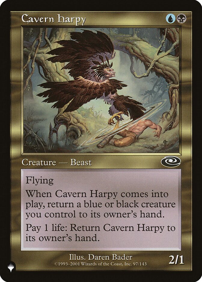 Cavern Harpy - The List (PLIST)