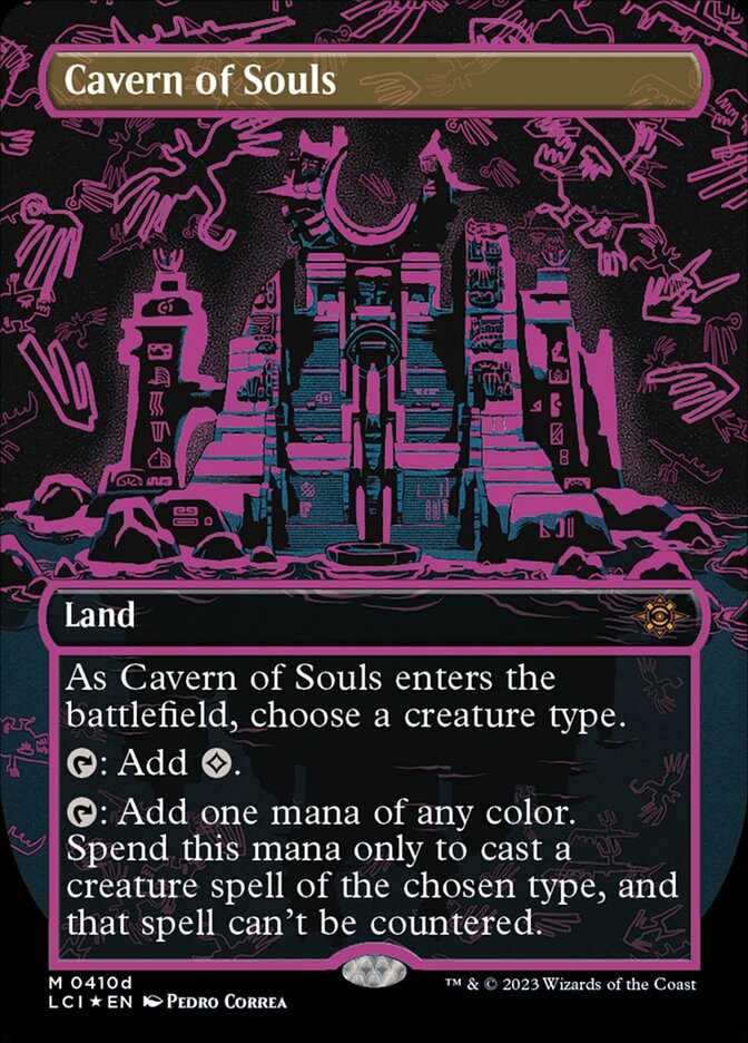 Cavern of Souls - [Foil, Borderless] The Lost Caverns of Ixalan (LCI)