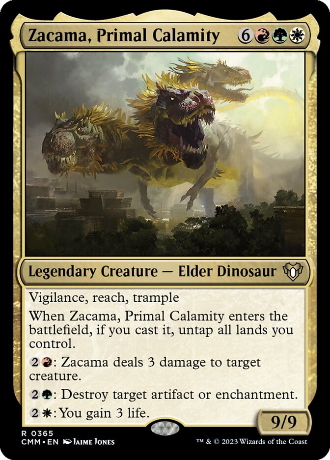 Zacama, Primal Calamity - [Foil] Commander Masters (CMM)