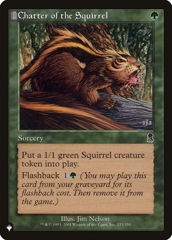 Chatter of the Squirrel - [Foil, Retro Frame] The List (PLIST)