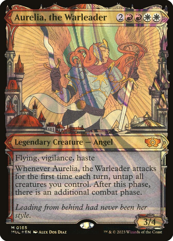 Aurelia, the Warleader - [Halo Foil, Showcase] Multiverse Legends (MUL)