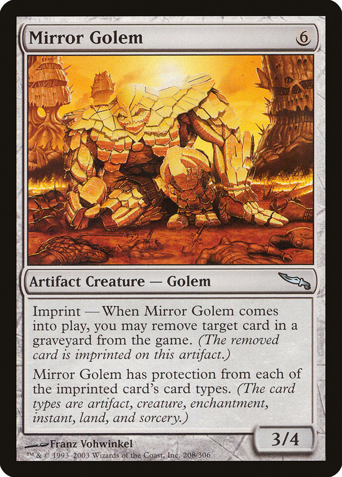 Mirror Golem - [Foil] Mirrodin (MRD)