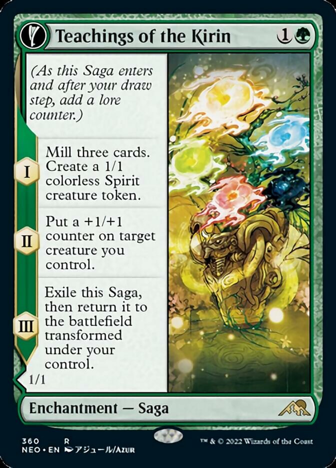 Teachings of the Kirin // Kirin-Touched Orochi - [Showcase] Kamigawa: Neon Dynasty (NEO)