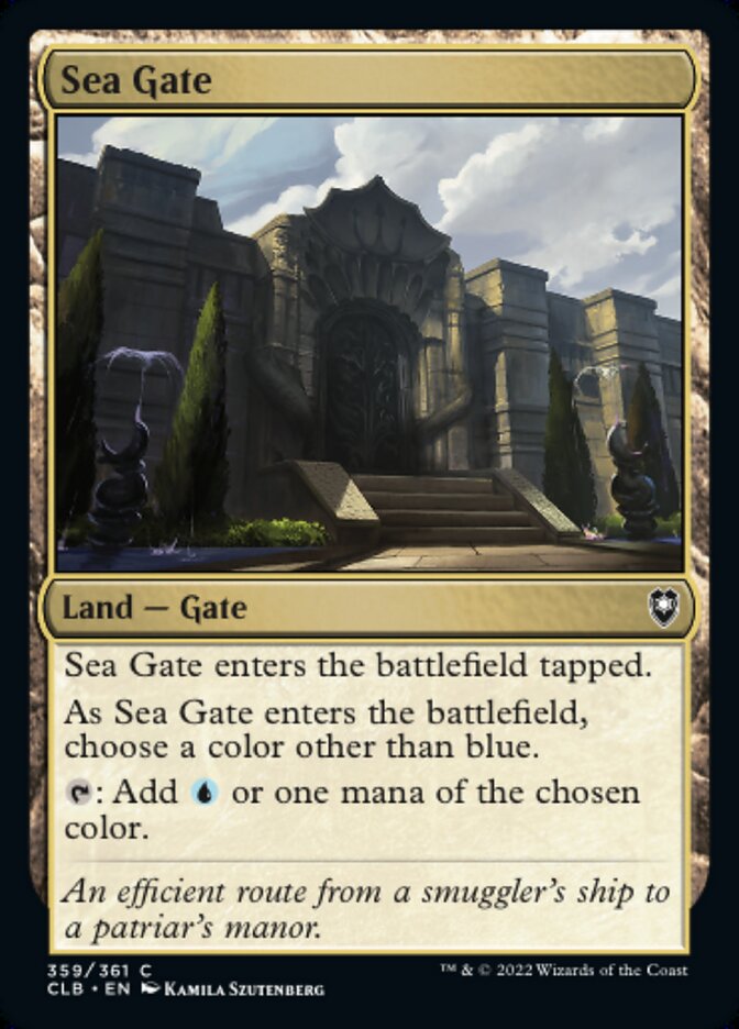 Sea Gate - [Foil] Commander Legends: Battle for Baldur's Gate (CLB)
