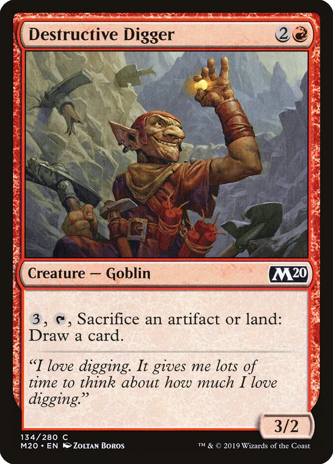 Destructive Digger - [Foil] Core Set 2020 (M20)