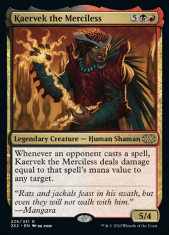 Kaervek the Merciless - [Foil] Double Masters 2022 (2X2)