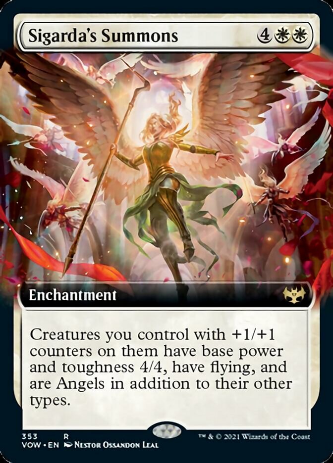 Sigarda's Summons - [Extended Art] Innistrad: Crimson Vow (VOW)