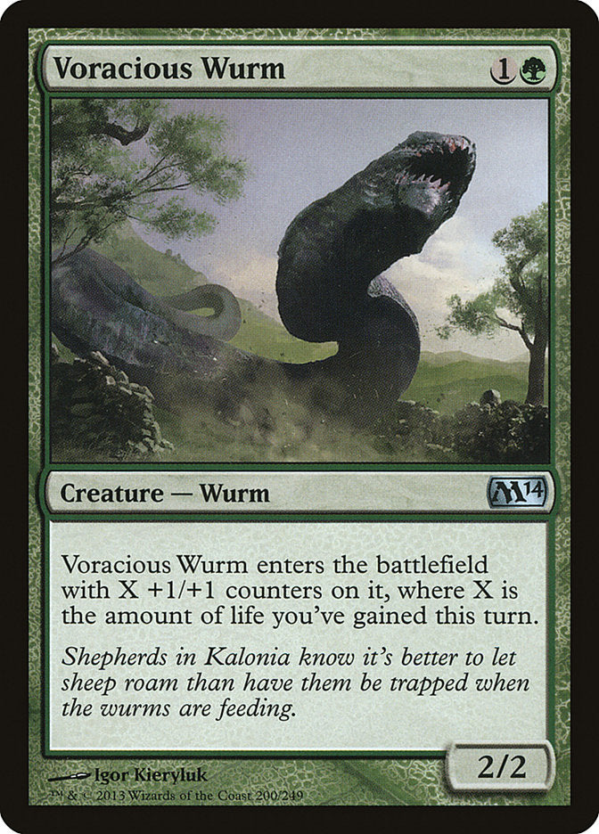 Voracious Wurm - [Foil] Magic 2014 (M14)