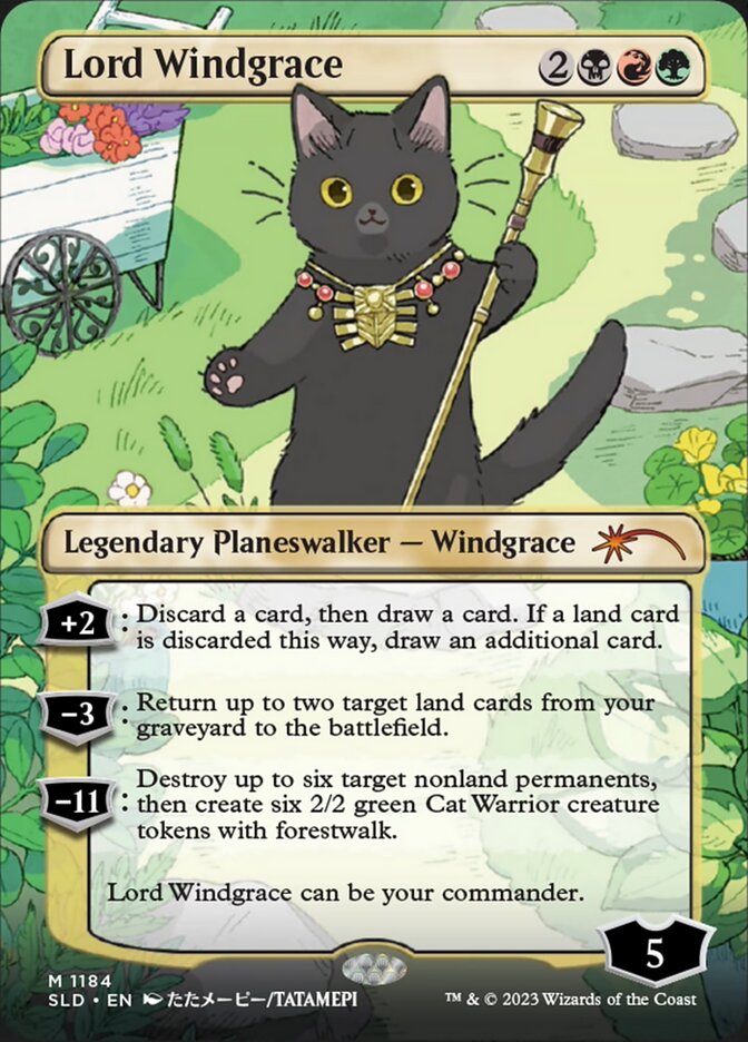 Lord Windgrace (1184) - [Foil, Borderless] Secret Lair Drop (SLD)