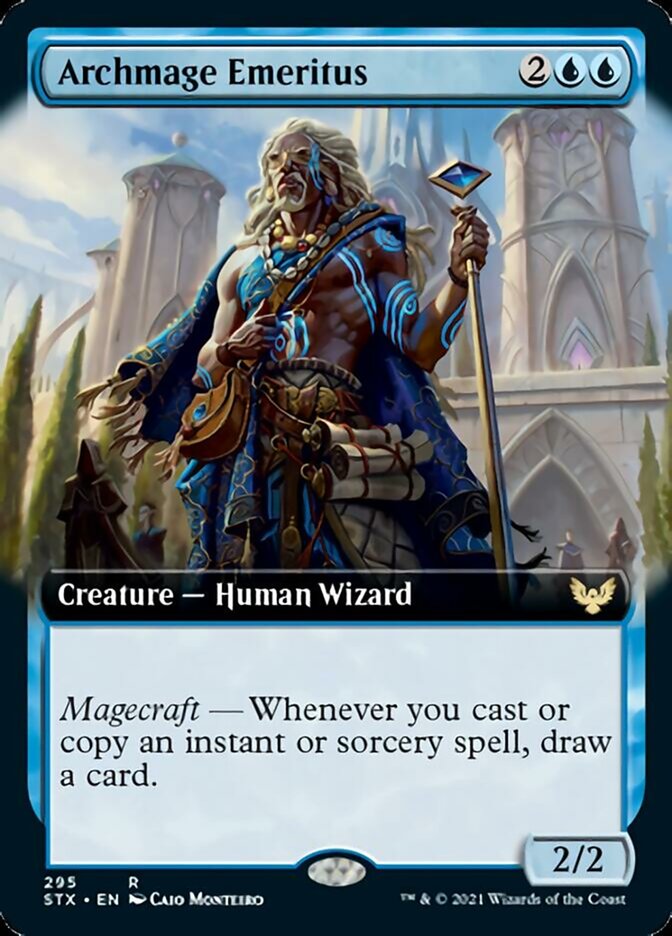 Archmage Emeritus - [Foil, Extended Art] Strixhaven: School of Mages (STX)