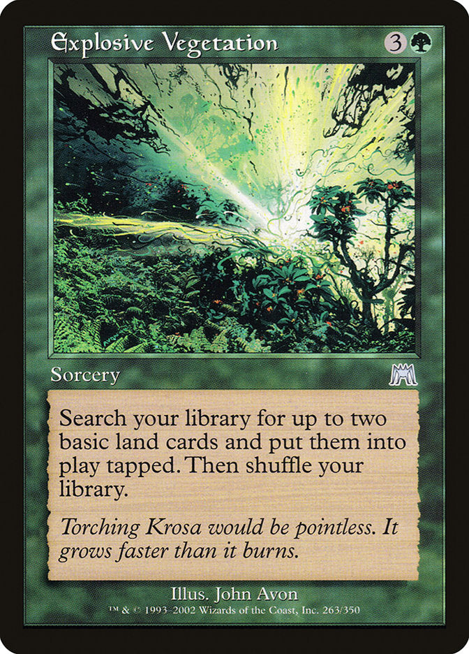 Explosive Vegetation - [Foil, Retro Frame] Onslaught (ONS)