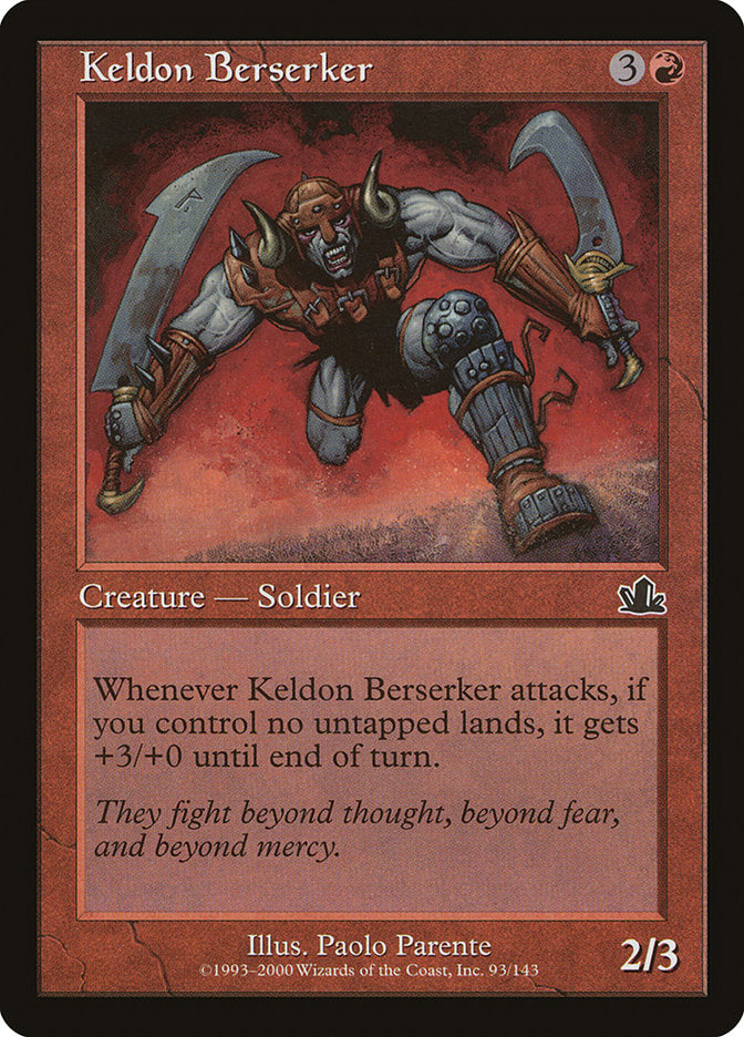 Keldon Berserker - [Foil] Prophecy (PCY)