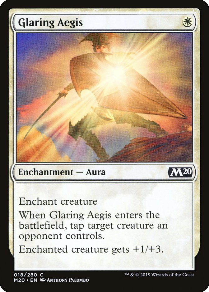 Glaring Aegis - [Foil] Core Set 2020 (M20)