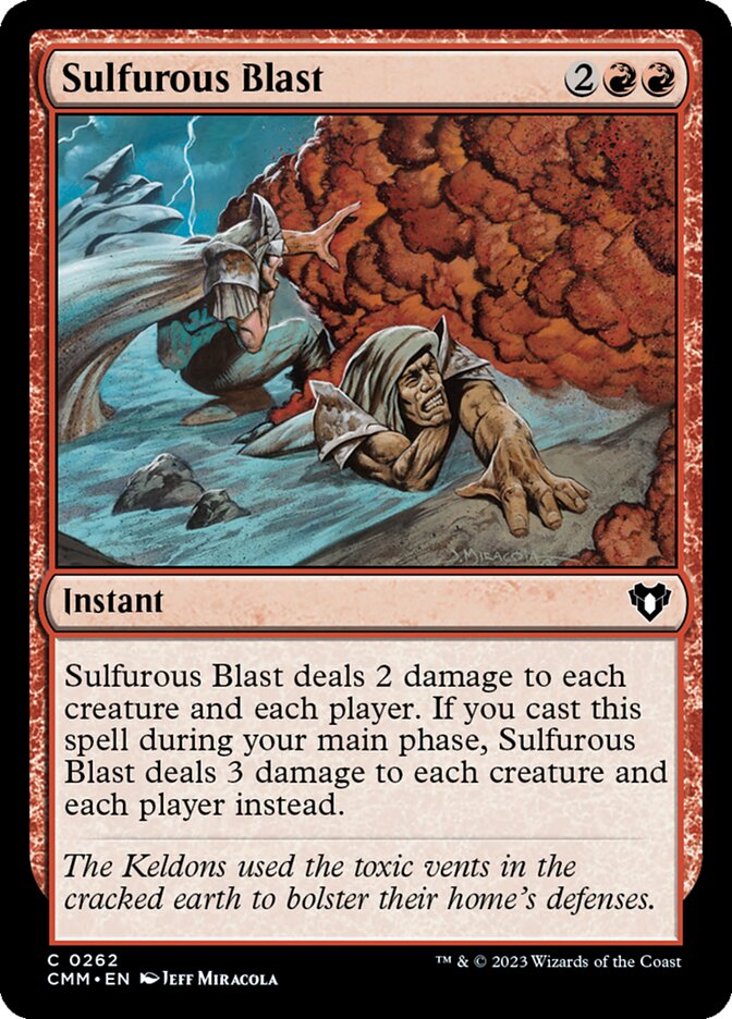 Sulfurous Blast - [Foil] Commander Masters (CMM)