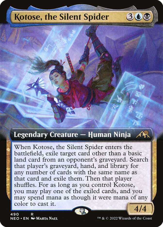 Kotose, the Silent Spider - [Extended Art] Kamigawa: Neon Dynasty (NEO)