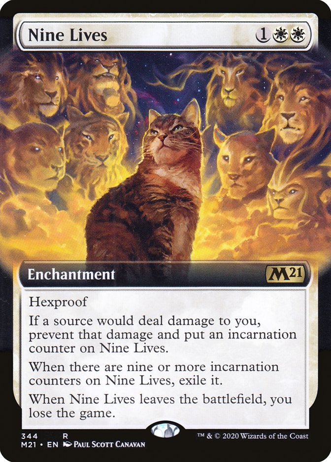 Nine Lives - [Foil, Extended Art] Core Set 2021 (M21)