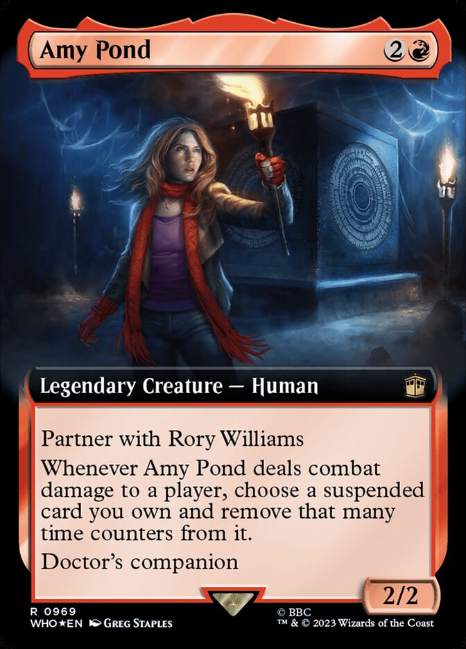 Amy Pond - [Surge Foil, Extended Art] Doctor Who (WHO)