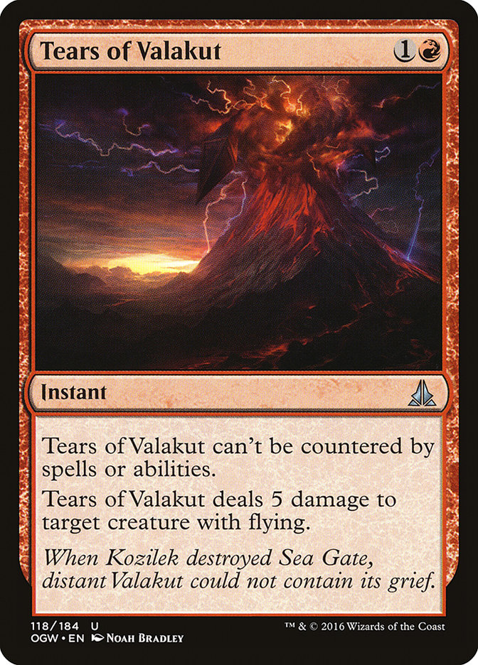 Tears of Valakut - [Foil] Oath of the Gatewatch (OGW)