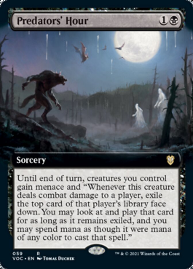 Predators' Hour - [Extended Art] Crimson Vow Commander (VOC)