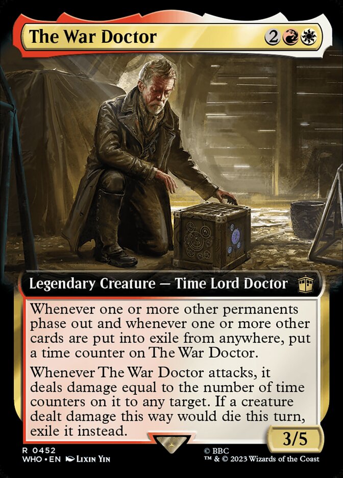 The War Doctor - [Foil, Extended Art] Doctor Who (WHO)