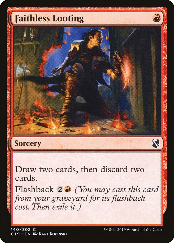 Faithless Looting - Commander 2019 (C19)