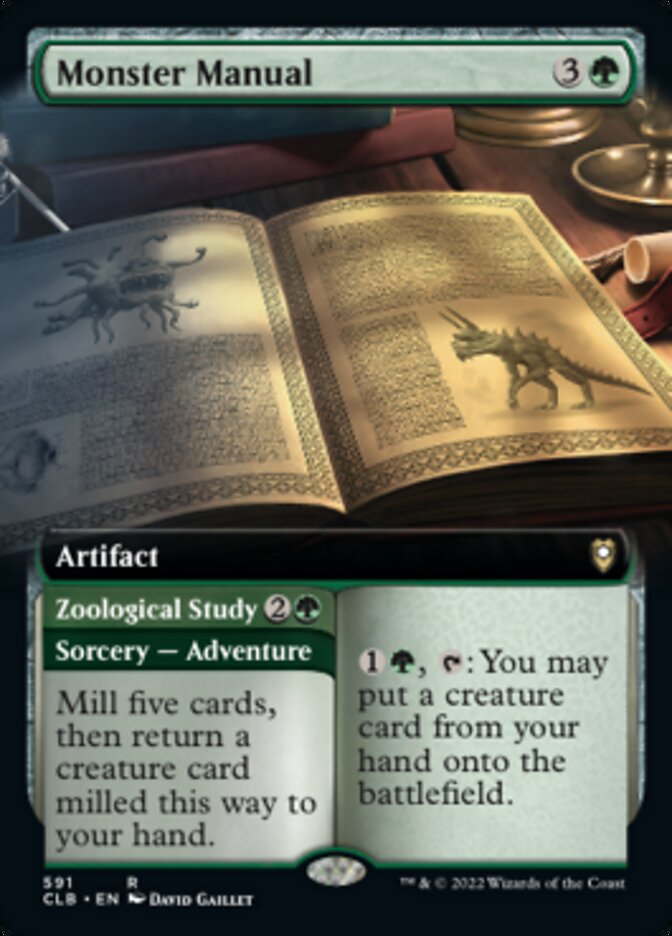 Monster Manual // Zoological Study - [Extended Art] Commander Legends: Battle for Baldur's Gate (CLB)