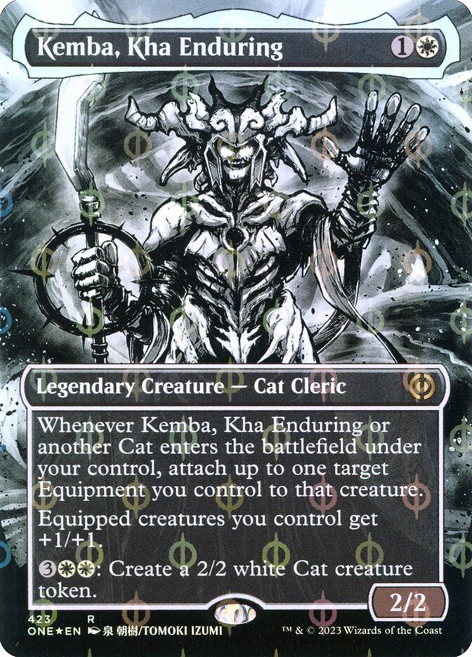 Kemba, Kha Enduring - [Step and Compleat Foil, Borderless Manga] Phyrexia: All Will Be One (ONE)