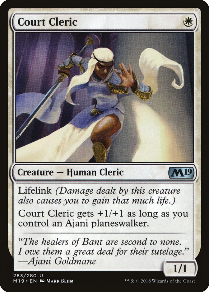 Court Cleric - Core Set 2019 (M19)
