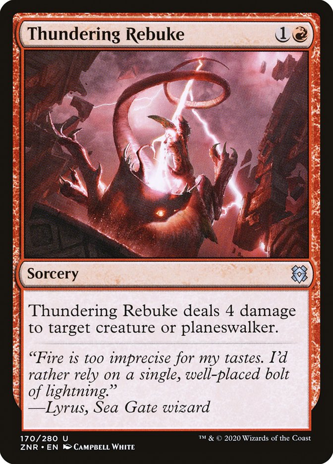 Thundering Rebuke - [Foil] Zendikar Rising (ZNR)