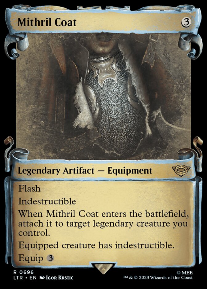 Mithril Coat - [Foil, Showcase Scroll] The Lord of the Rings: Tales of Middle-earth (LTR)