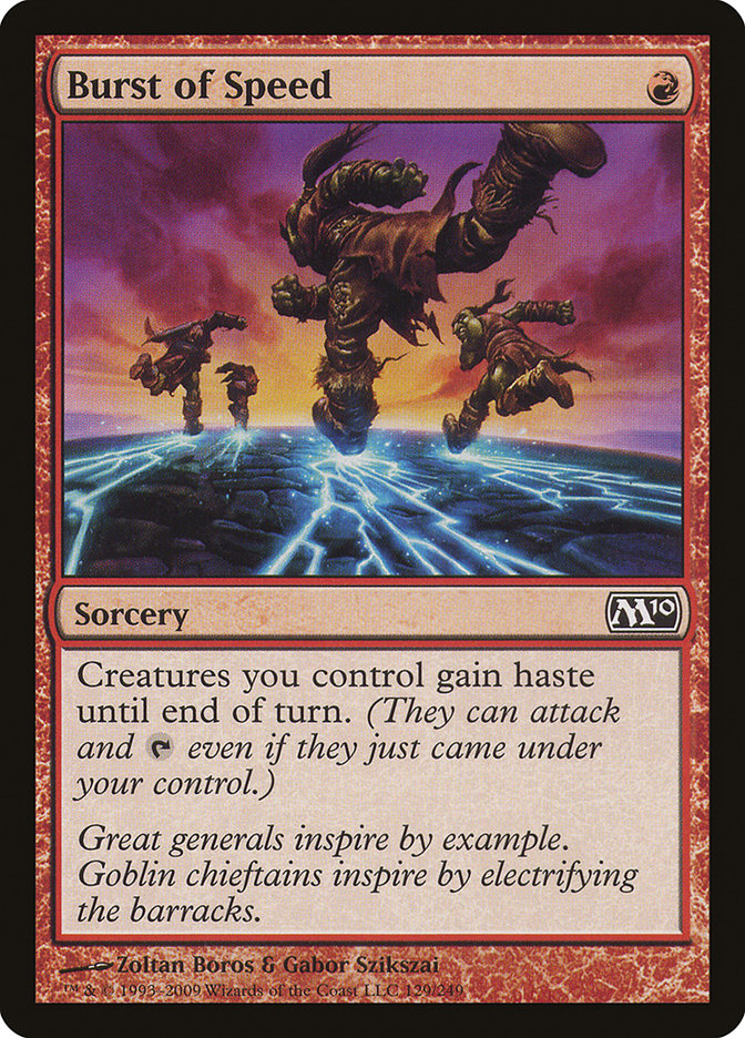 Burst of Speed - [Foil] Magic 2010 (M10)