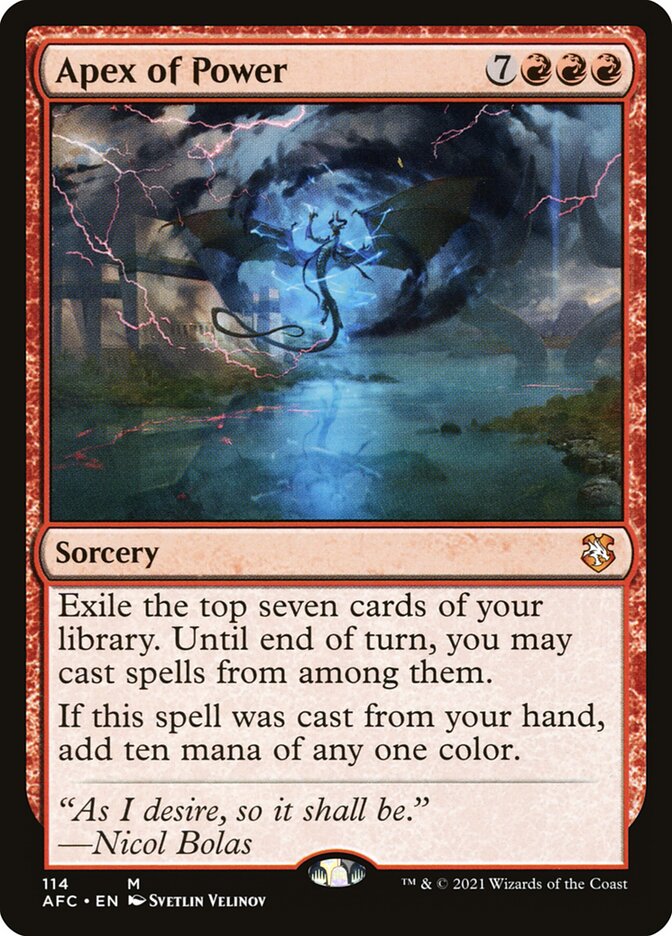 Apex of Power - Forgotten Realms Commander (AFC)