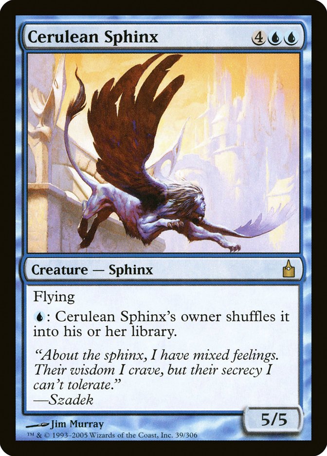 Cerulean Sphinx - [Foil] Ravnica: City of Guilds (RAV)