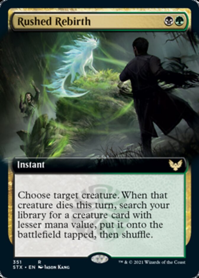 Rushed Rebirth - [Foil, Extended Art] Strixhaven: School of Mages (STX)