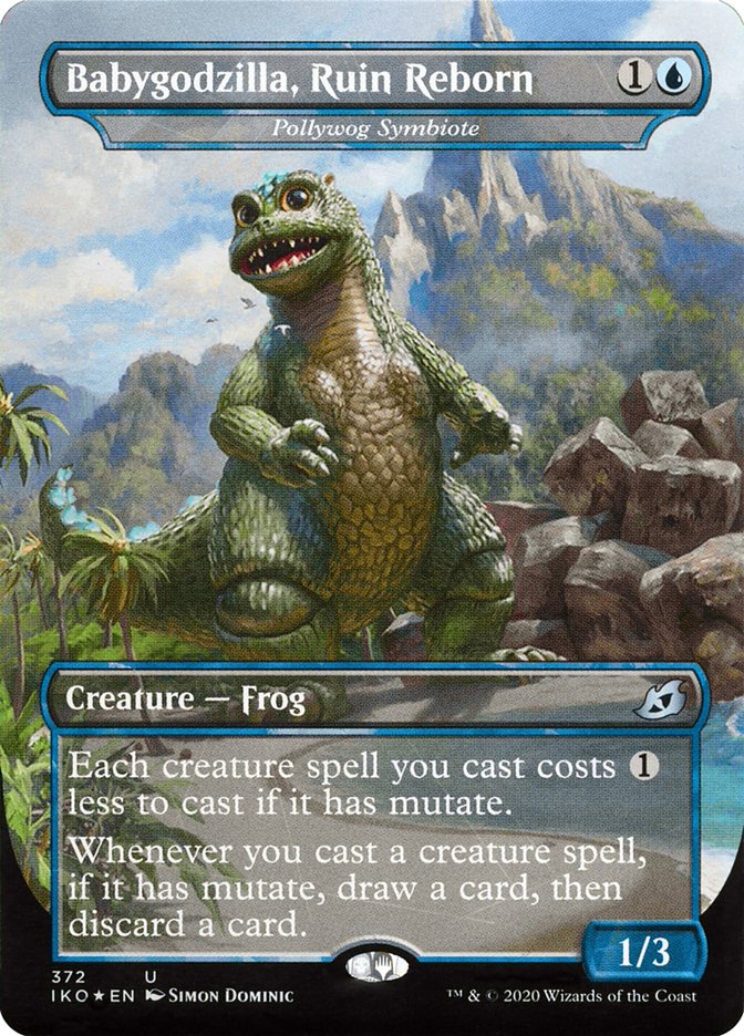 Babygodzilla, Ruin Reborn - Pollywog Symbiote - [Foil] Ikoria: Lair of Behemoths (IKO)
